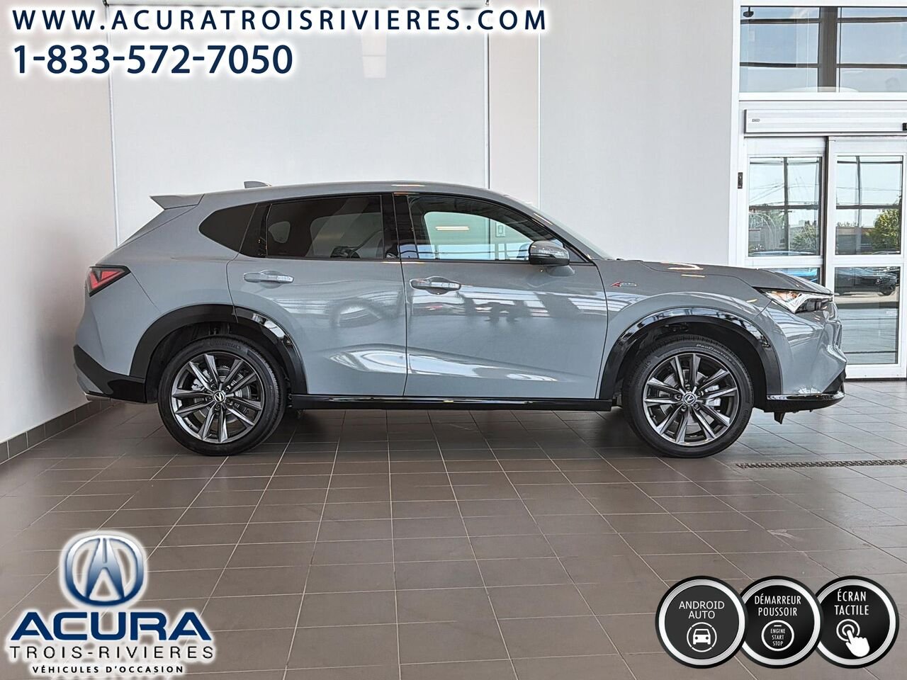 2025 Acura ADX A-Spec AWD, TOIT PANO, VOLANT CHAUFFANT Grey Trois-Rivières - photo #2