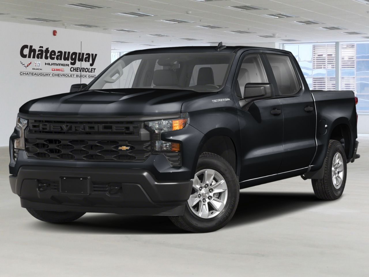 CHEVROLET Silverado 1500 Custom cabine multiplace 4RM 147 po 2026 Noir Châteauguay - photo #0
