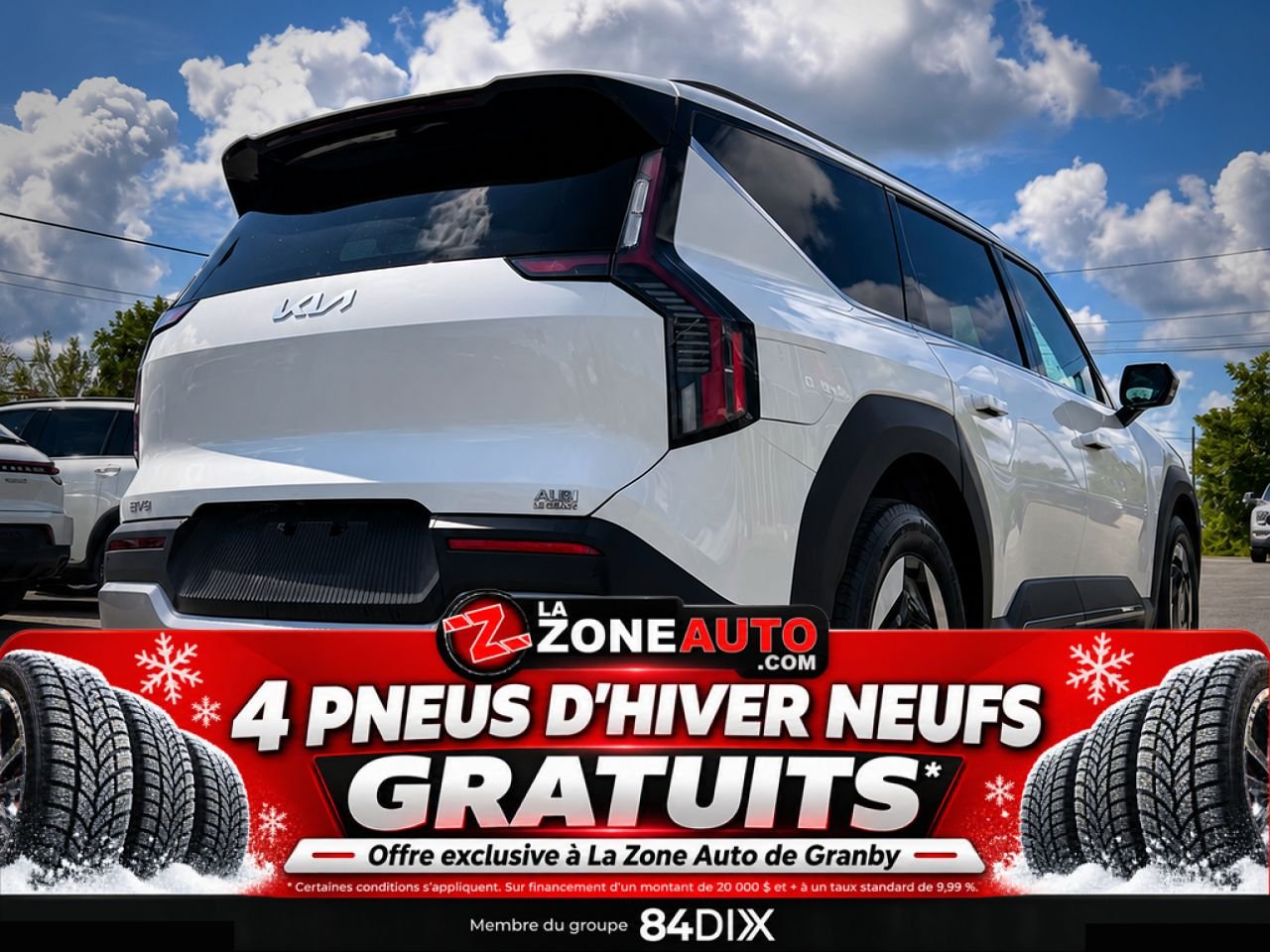 Kia EV9 Land AWD 2024 Blanc Granby - photo #6