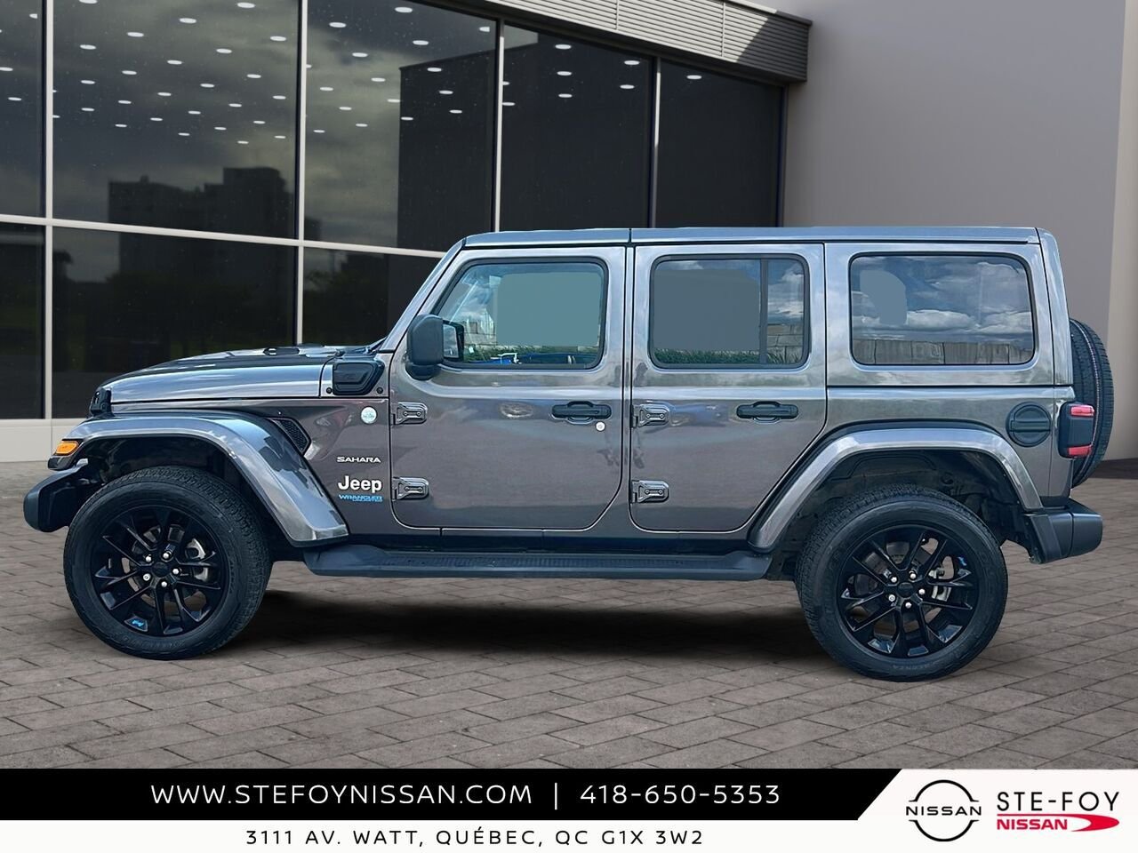 2022 Jeep Wrangler 4xe SAHARA UNLIMITED Grey Ste-Foy - photo #4