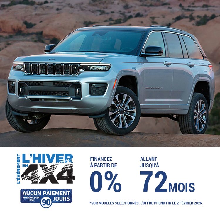 Jeep promo janvier FR