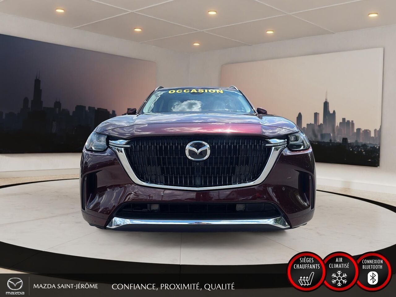 Mazda CX-90 hybride léger Signature | TOIT OUVRANT | CAMÉRA 360 | 2025 Rouge Saint-Jérôme - photo #2
