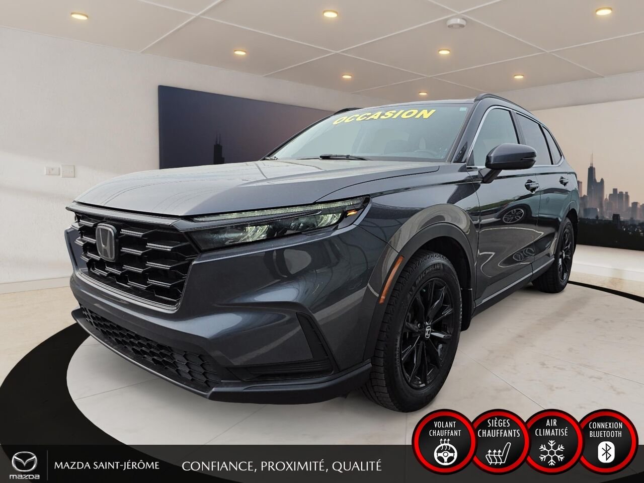 Honda CR-V Sport | AWD | TOIT OUVRANT | 2023 Gris Saint-Jérôme - photo #0
