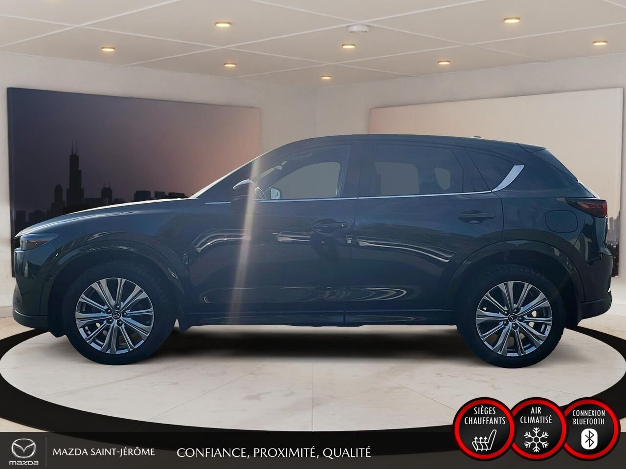 2022 Mazda CX-5 Signature | AWD | TOIT OUVRANT | CUIR NAPPA | NAVIGATION | TÊTE HAUTE Black Saint-Jérôme - photo #10