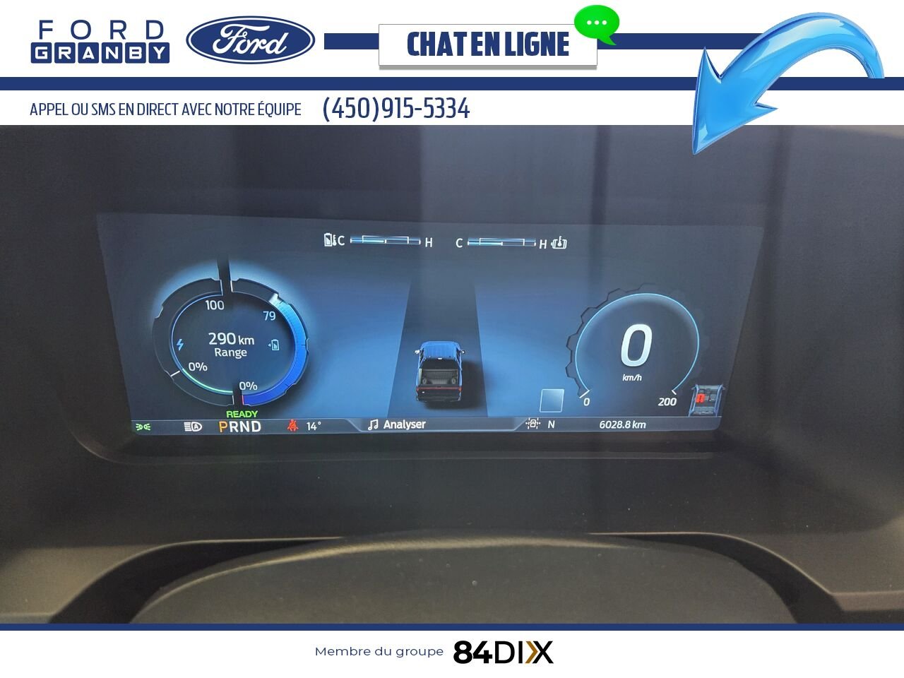2025 Ford F-150 LIGHTNING LARIAT, CUIR, TOIT White Granby - photo #12