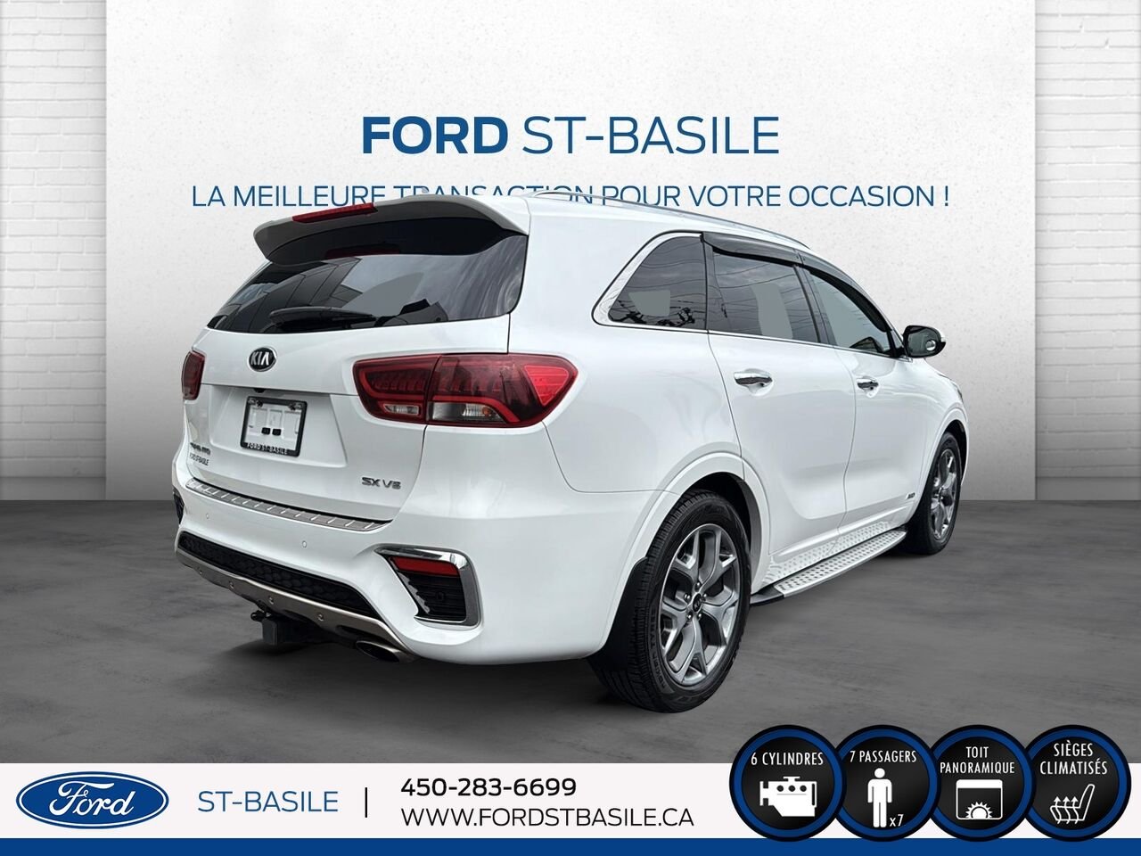 Kia Sorento 2020 Blanc Saint-Basile-le-Grand - photo #8