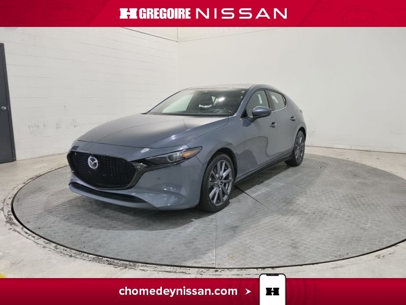 Mazda 3 CH7343 | GT * AWD * Mag * Toit * Cuir * Carplay 2023 Gris Laval - photo #2
