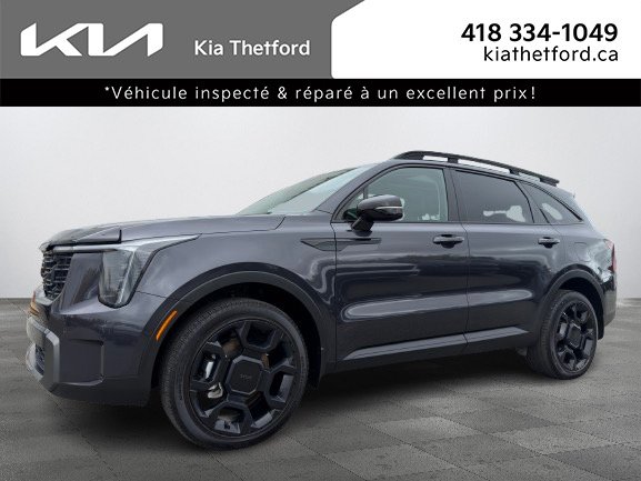 Kia Sorento X-Line Turbo AWD DEMARREUR HITCH PAS ACCIDENTE 2025 Gris