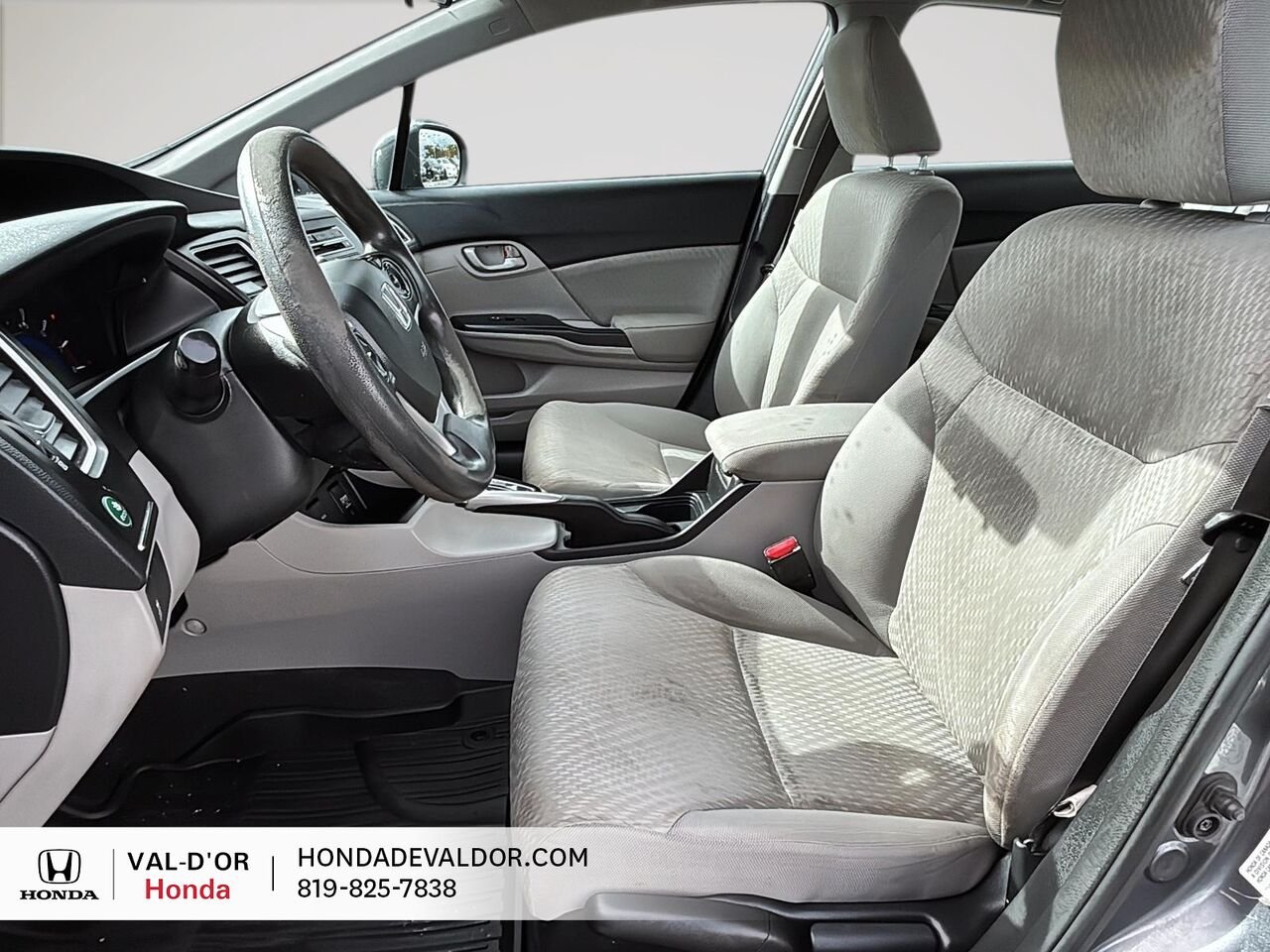 Honda Civic Berline LX 4 portes, boîte automatique 2015 Gris Val-d'Or - photo #5