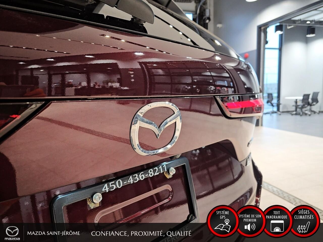 2024 Mazda CX-90 hybride léger Red Sainte-Agathe-des-Monts - photo #7