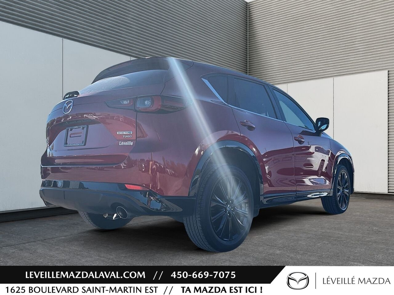 Mazda CX-5 Sport avec moteur turbo TI 2023 Rouge Laval - photo #4