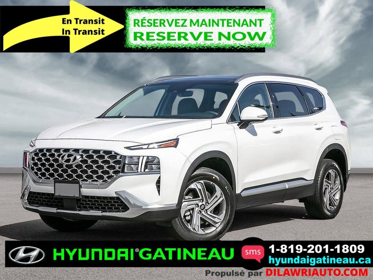 HYUNDAI Santa Fe 2023 Blanc à thématique Serenity Gatineau - photo #4
