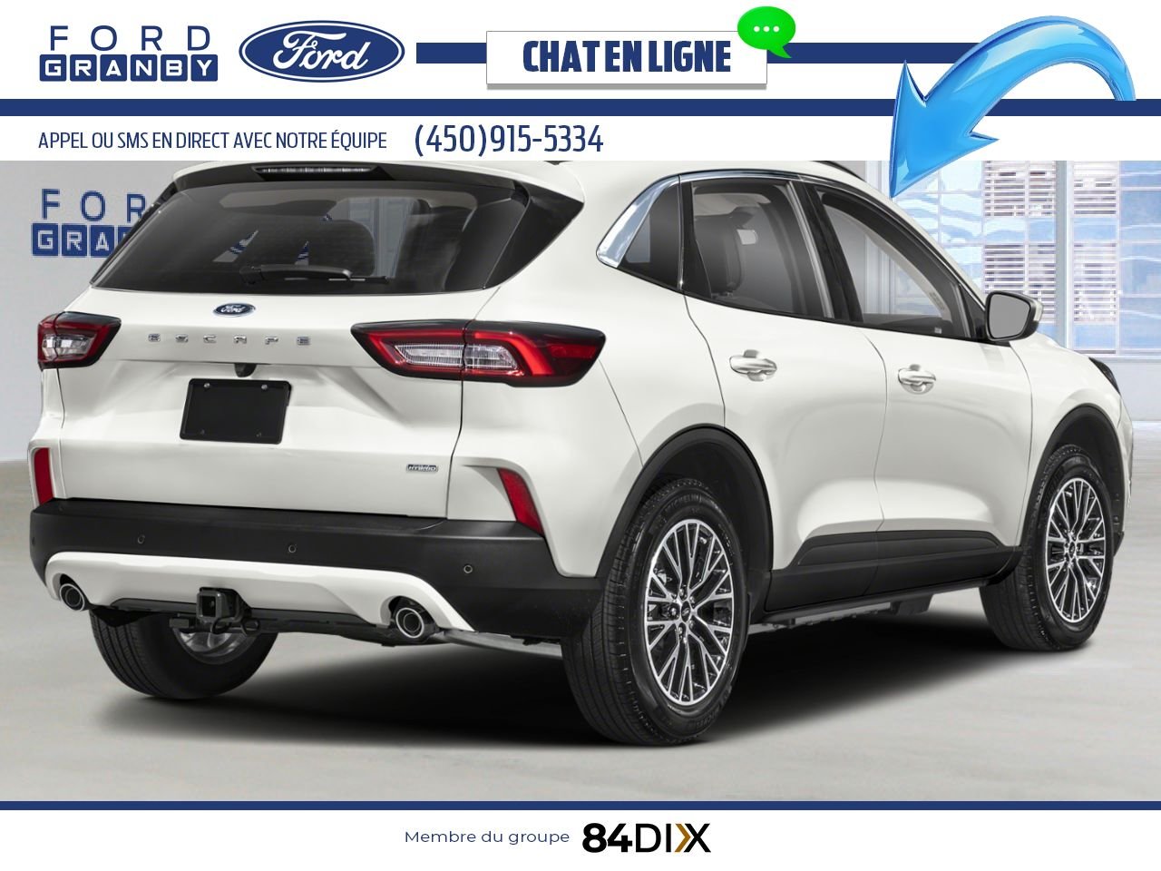 2026 Ford Escape Star White Metallic Tri-Coat Granby - photo #1