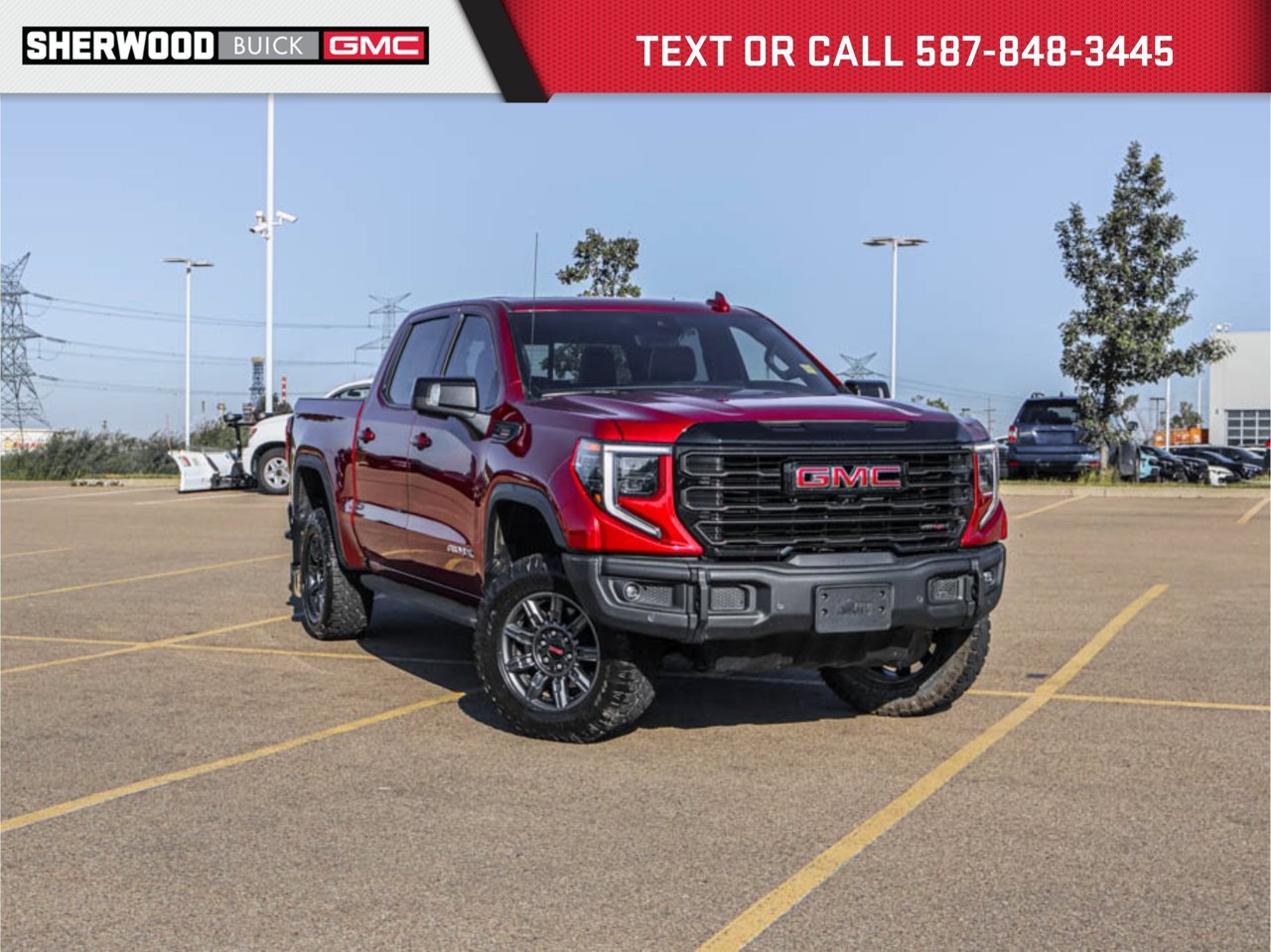 2024 GMC Sierra 1500 4WD Crew Cab 147 AT4X Red Sherwood Park - photo #0