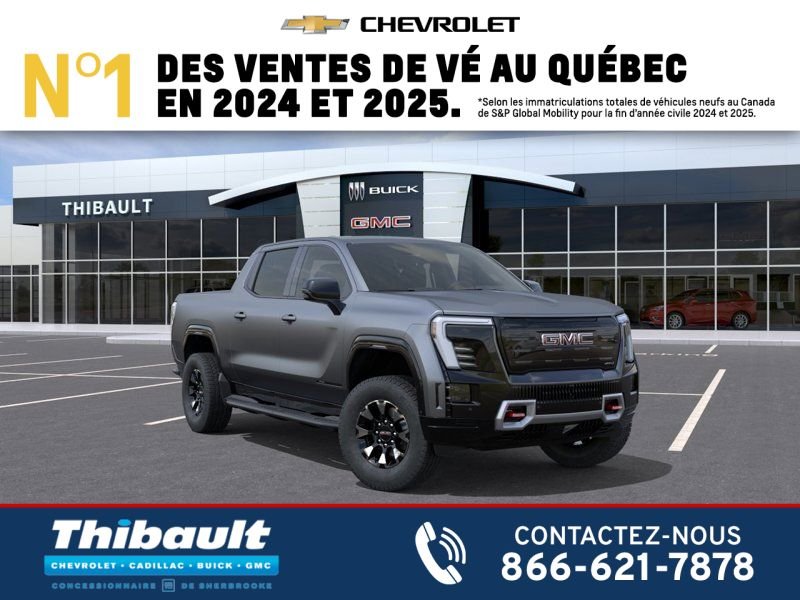 GMC Sierra EV AT4 cabine multiplace 4RMe à autonomie maximale 2026 Gris Magnus mat Sherbrooke - photo #0