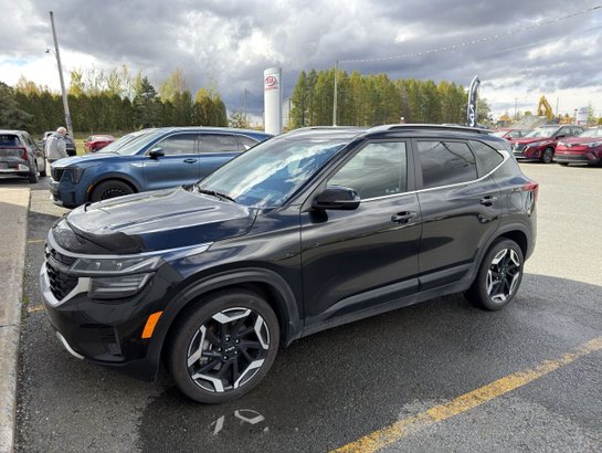 2024 Kia Seltos SX Turbo AWD PNEUS D'HIVER DEMARREUR PAS ACCIDENTE Black