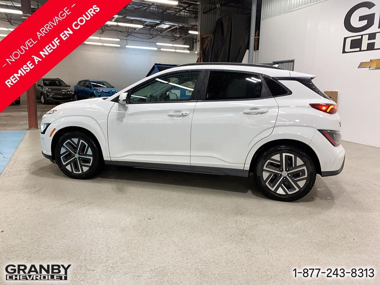 Hyundai Kona électrique Ultimate TA | 27-0277A 2023 Blanc Granby - photo #7