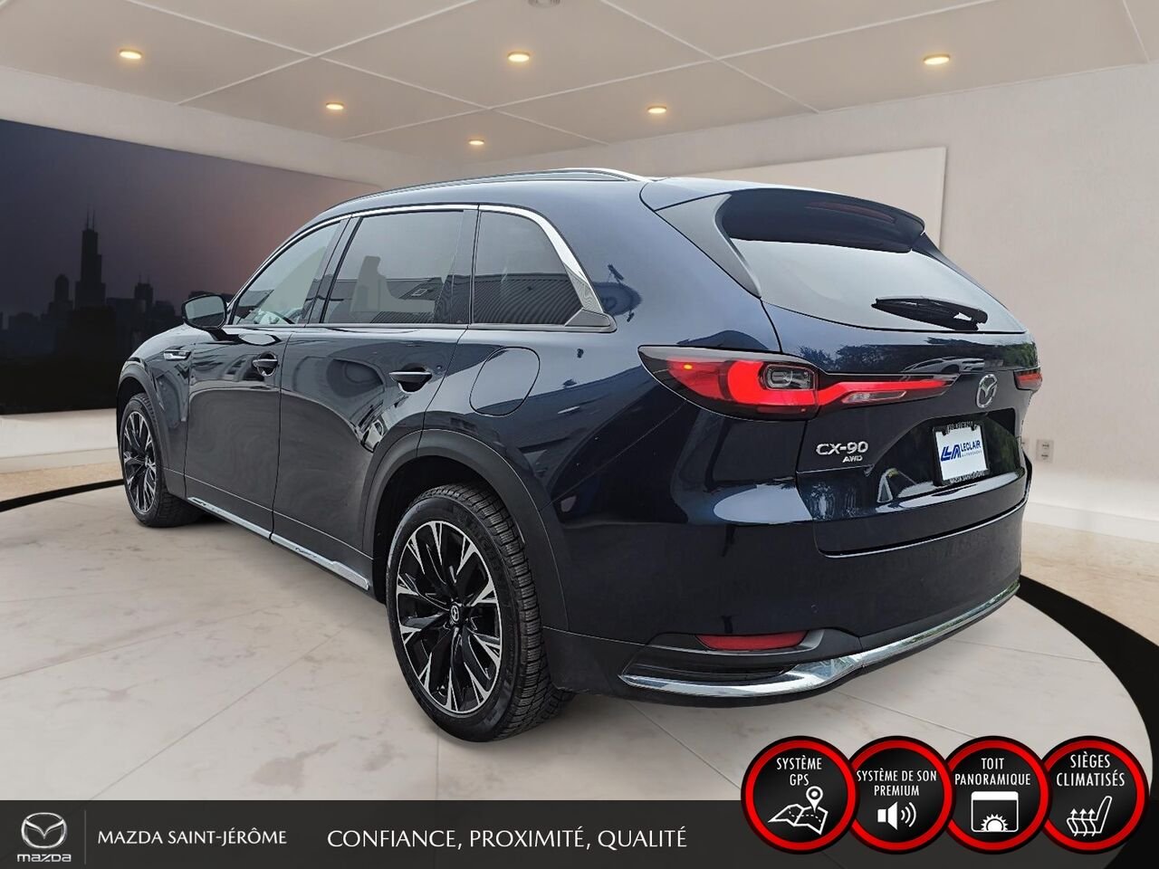 2025 Mazda CX-90 hybride rechargeable Blue Saint-Jérôme - photo #8