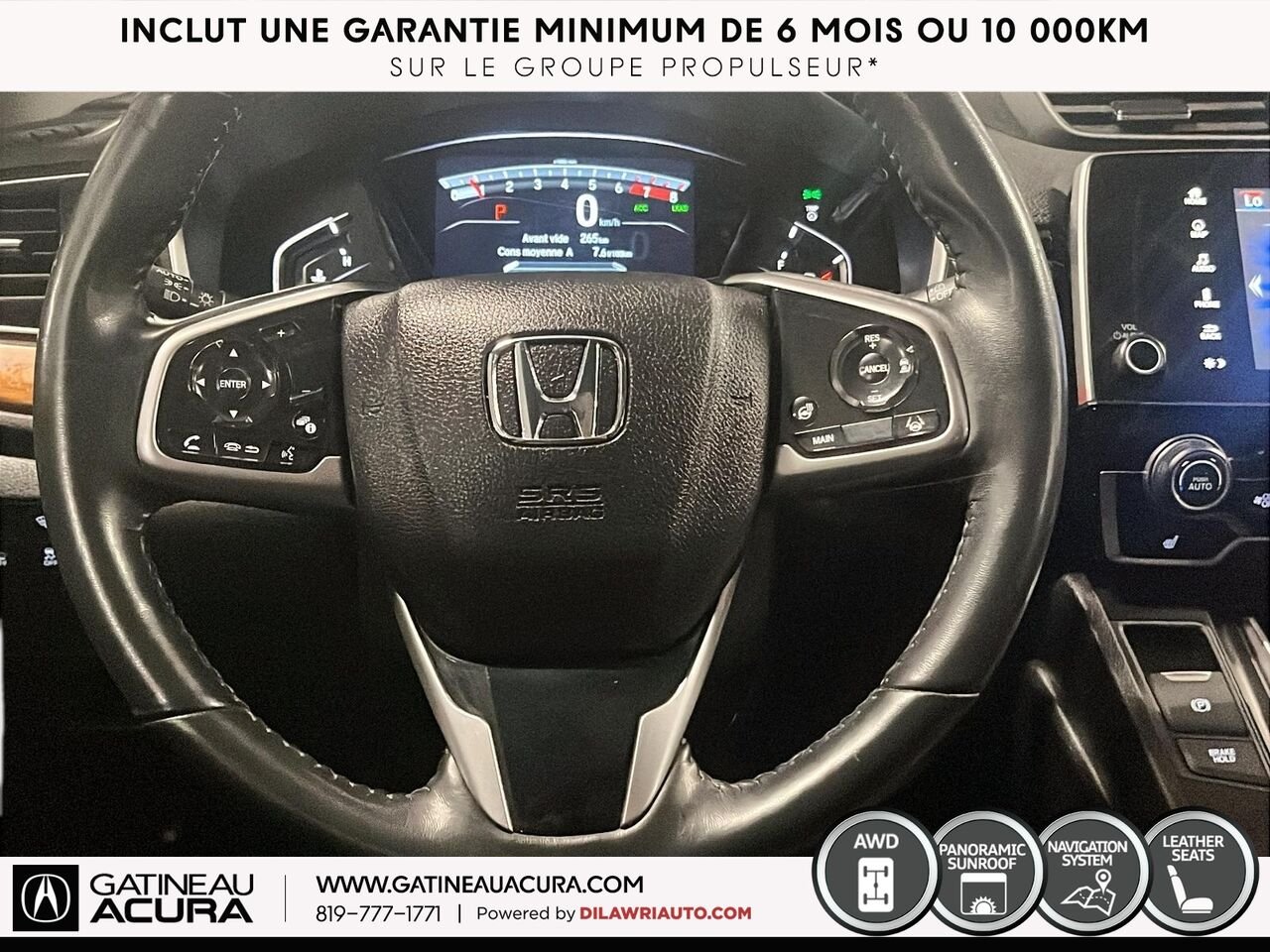Honda CR-V Touring AWD 2020 Blanc Gatineau - photo #8