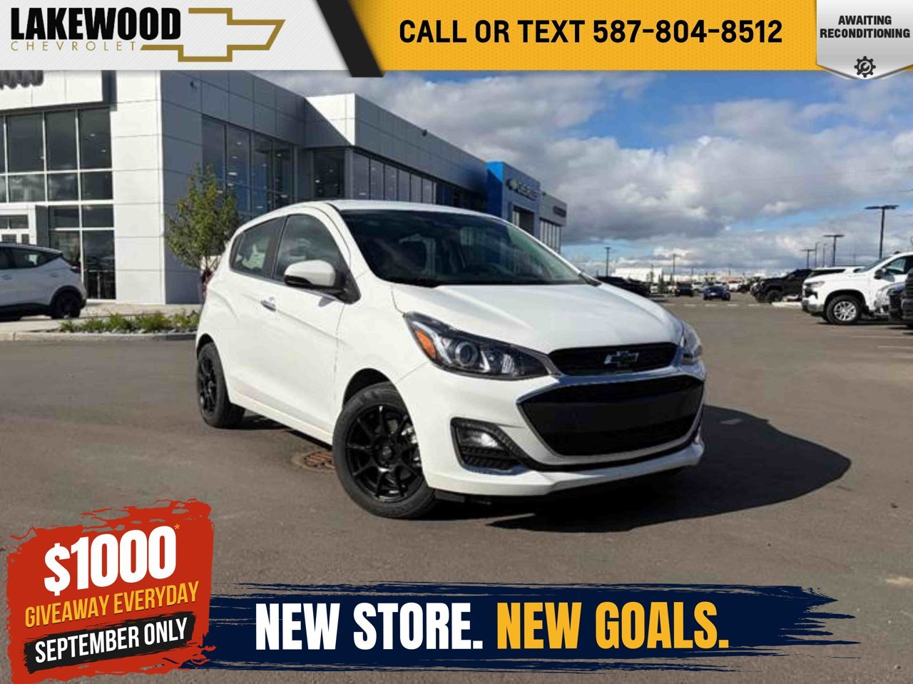 2022 Chevrolet Spark 4dr HB CVT 2LT White Sherwood Park - photo #0