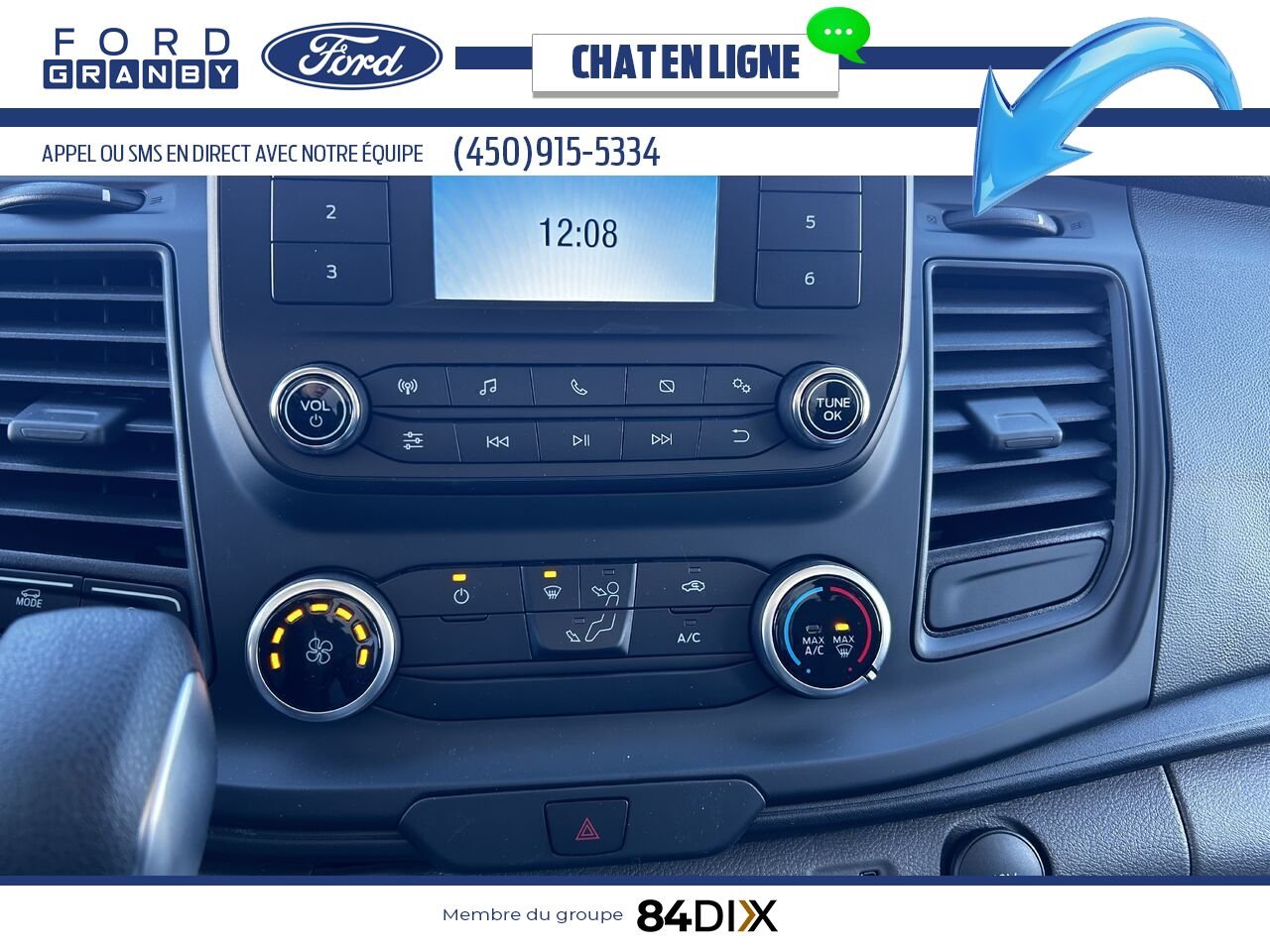 2024 Ford TRANSIT FOURGON TRONQUÉ White Granby - photo #9