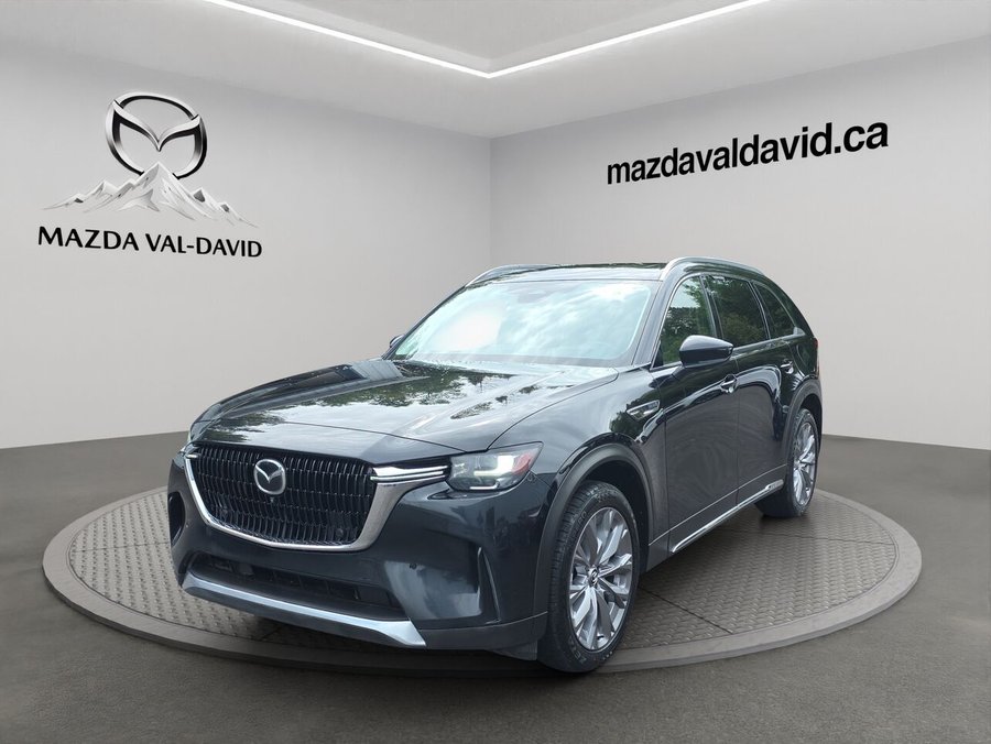 Mazda CX-90 hybride léger GT TI, 7PASSAGERS, SIEGE CHAUFFANTS AVANT ET ARRIÈRE, TOIT PANORAMIQUE 2025 Noir