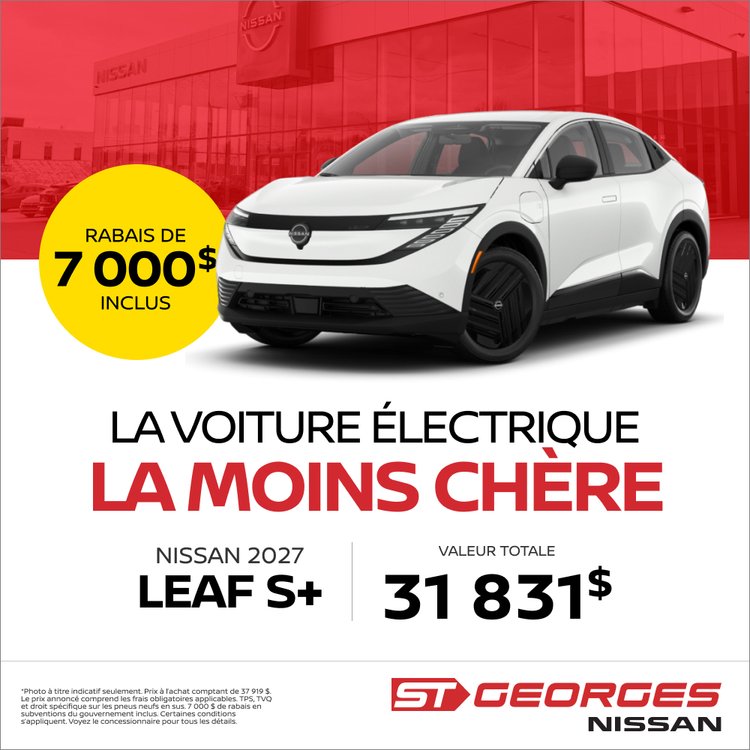 St Georges promo octobre Leaf S plus FR