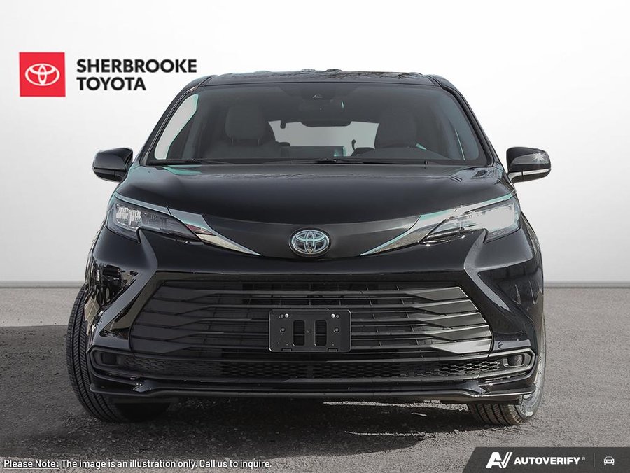 2026 Toyota Sienna LE TI 8 places Midnight Black Metallic