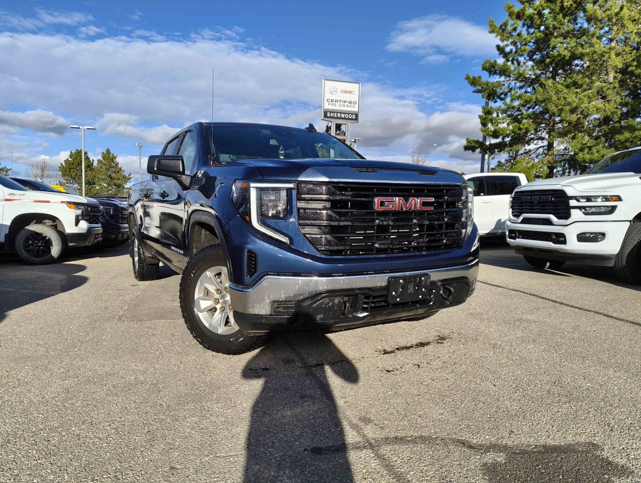 2023 GMC Sierra 1500 4WD Crew Cab 147 Pro Blue Sherwood Park - photo #1