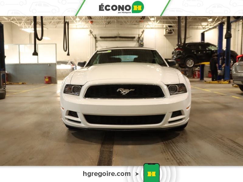 Ford Mustang 2014 Blanc Laval - photo #1
