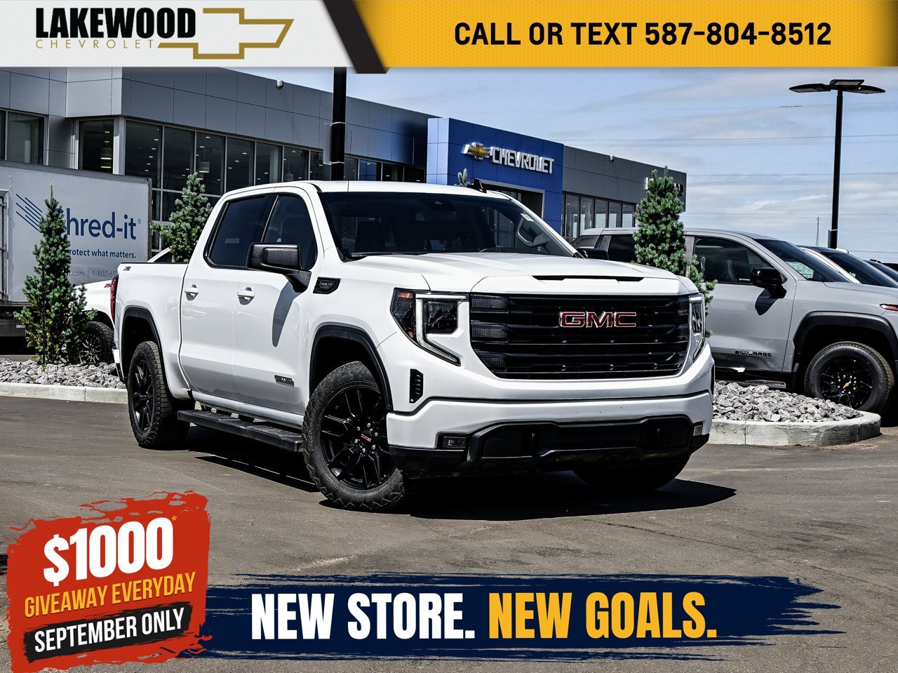2025 GMC Sierra 1500 4WD Crew Cab 147 Elevation White Sherwood Park - photo #0