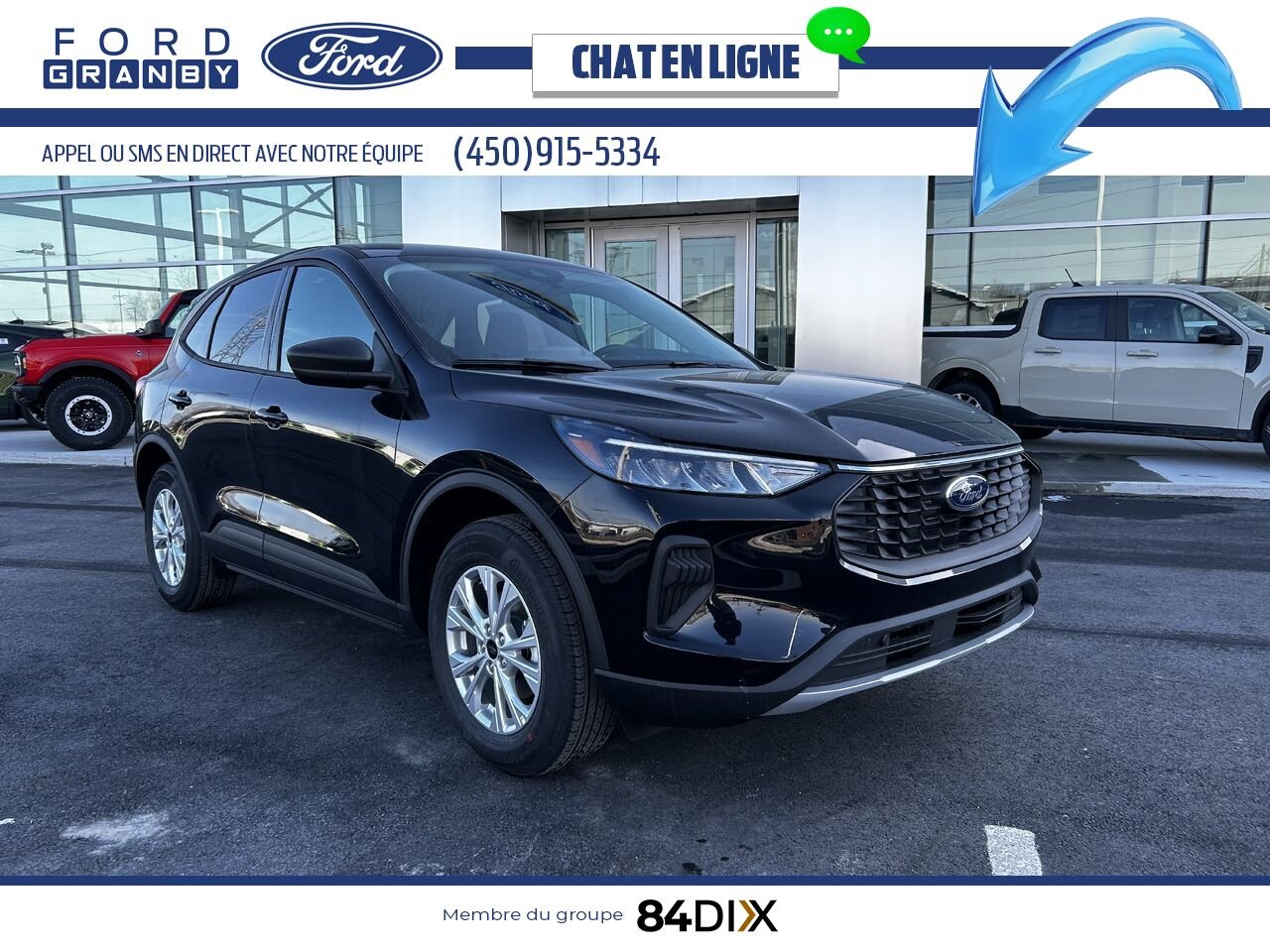2025 Ford Escape Agate Black Metallic Granby - photo #0