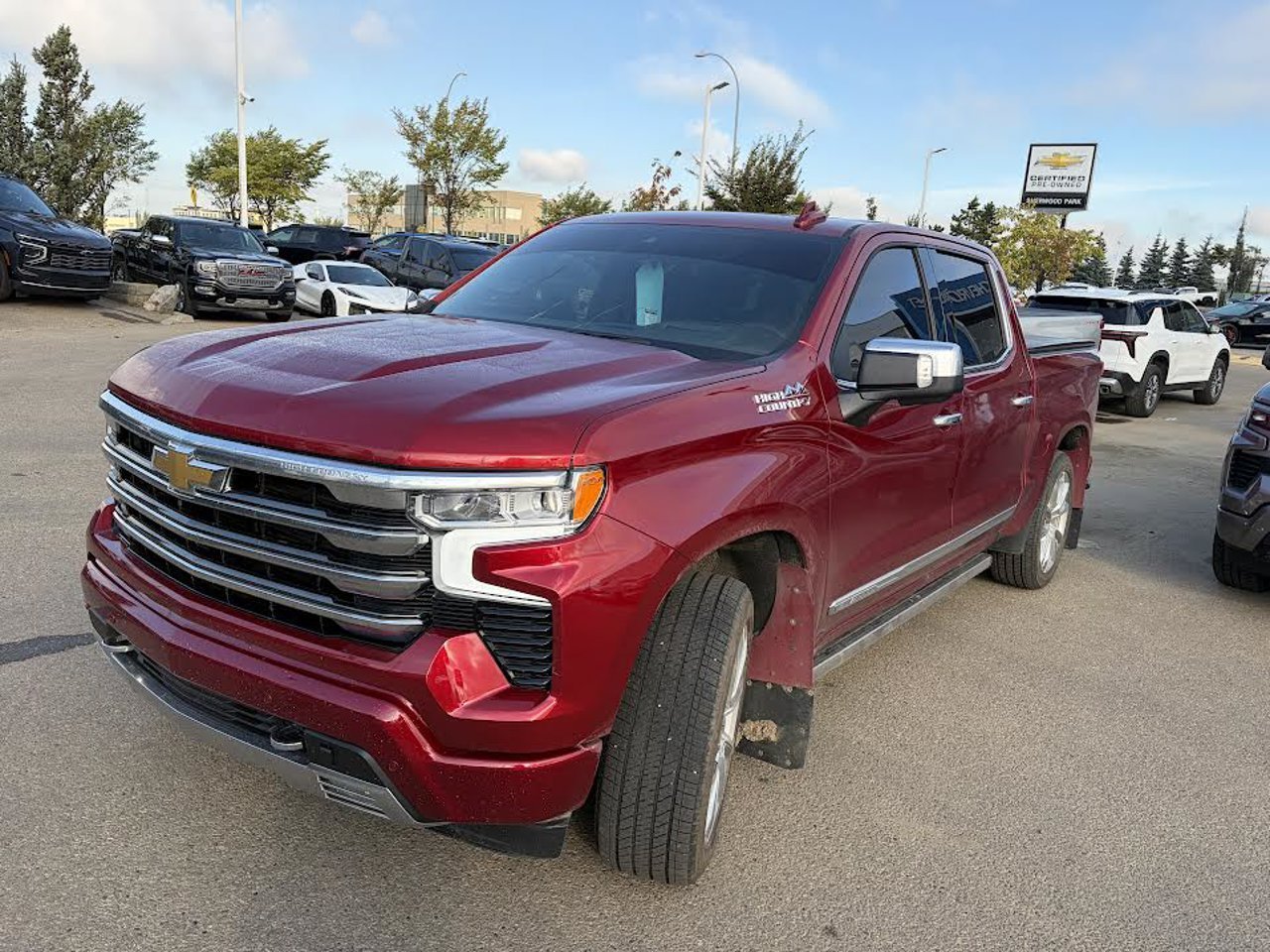 2025 Chevrolet Silverado 1500 4WD Crew Cab 147 High Country Red Sherwood Park - photo #2
