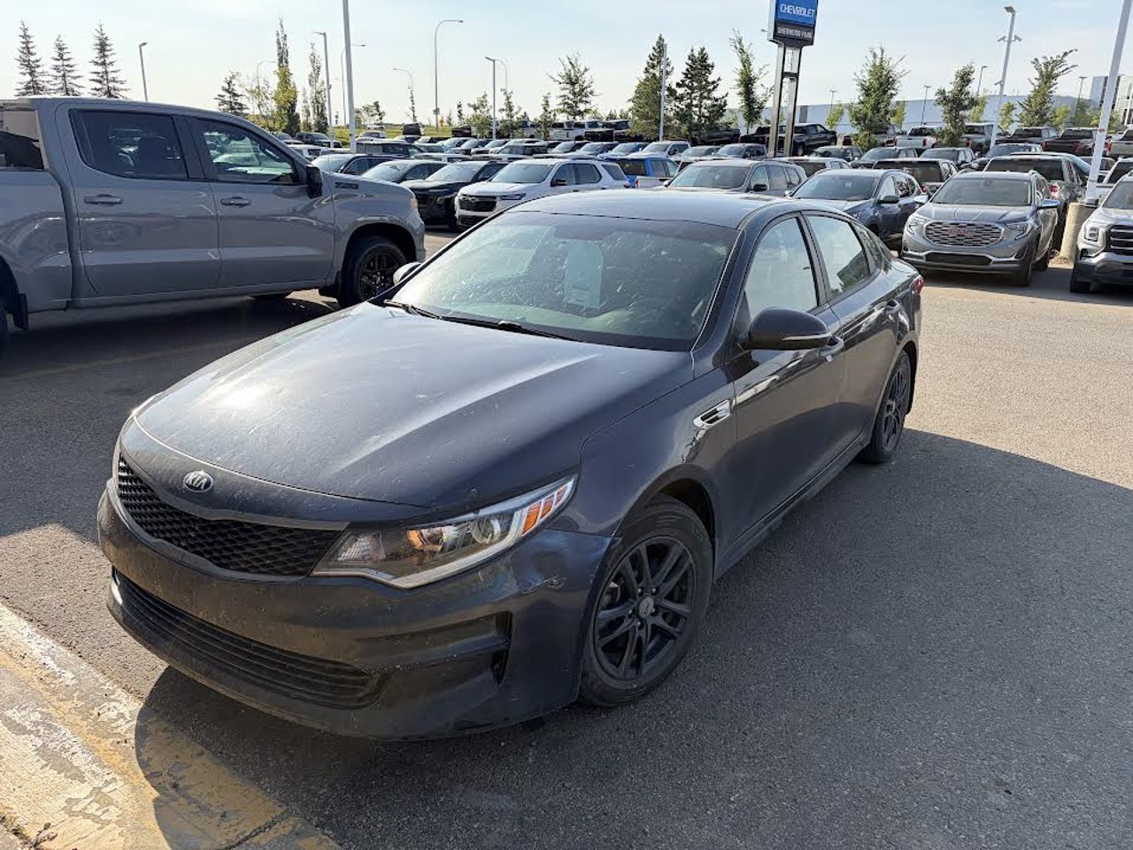 2018 Kia Optima LX Auto Black Sherwood Park - photo #2