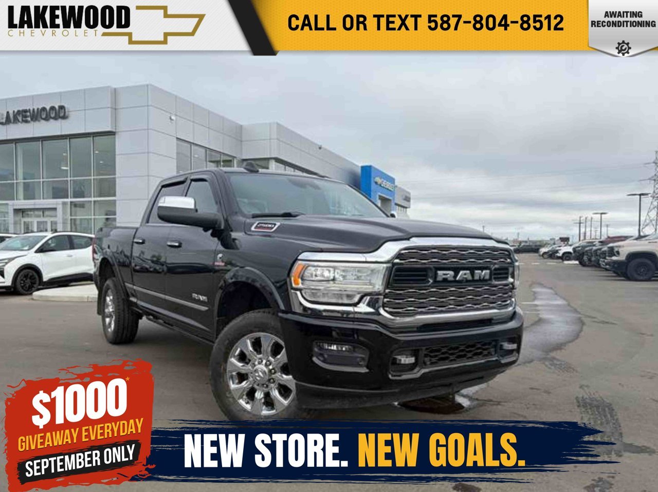 2019 Ram 2500 Limited 4x4 Crew Cab 6'4 Box Black Sherwood Park - photo #0
