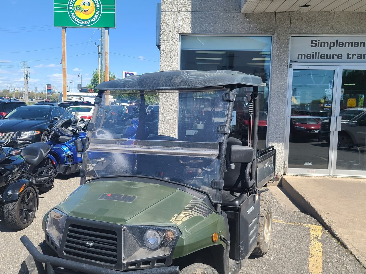 2021 hisun 400 cote a cote Green  - photo #1