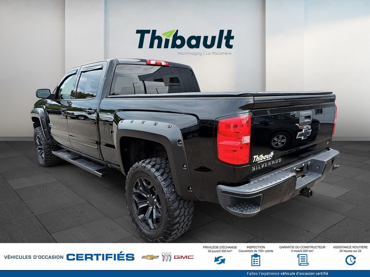 CHEVROLET SILVERADO LT cabine multiplace 153 po 4RM avec 2LT 2018 Noir Montmagny - photo #3