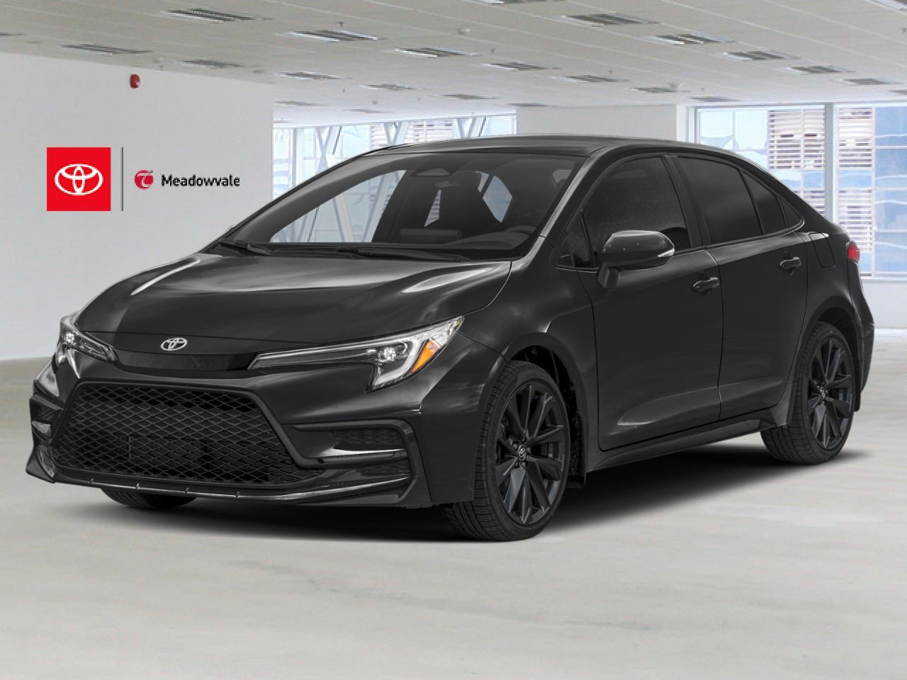2026 TOYOTA Corolla Features a 2.0-liter 4-cylinder engine (169 hp) paired with a CVT, distinctive 18-inch alloy wheels, a power moonroof, a wireless smartphone charging pad, and a heated leather-wrapped steering wheel Midnight Black Metallic Mississauga - photo #0