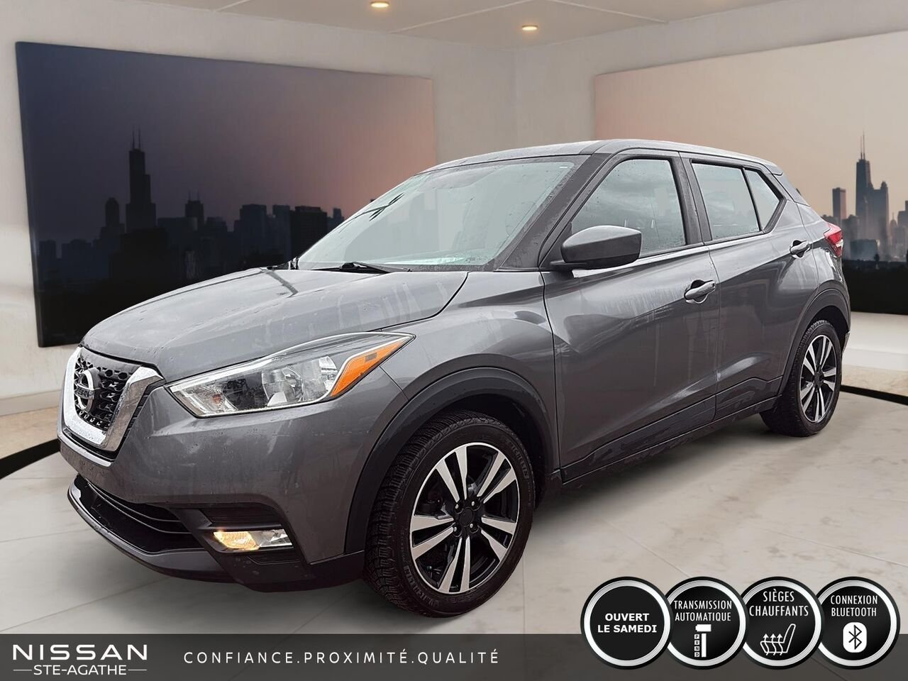 Nissan Kicks 2019 Gris Ste-Agathe des Monts - photo #0