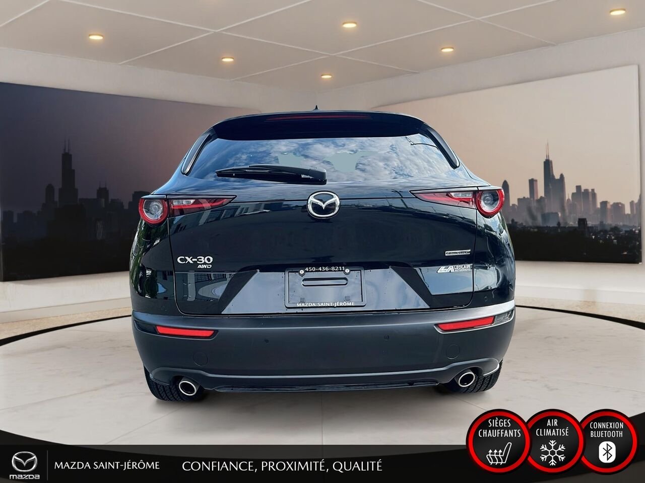 2026 Mazda CX-30 GT | TOIT OUVRANT | CUIR | AWD | Black Saint-Jérôme - photo #6