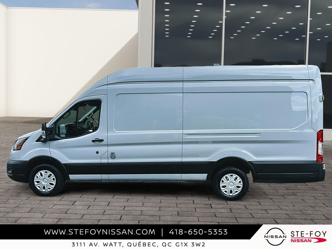2022 Ford E-Transit Toit surélevé White Ste-Foy - photo #4
