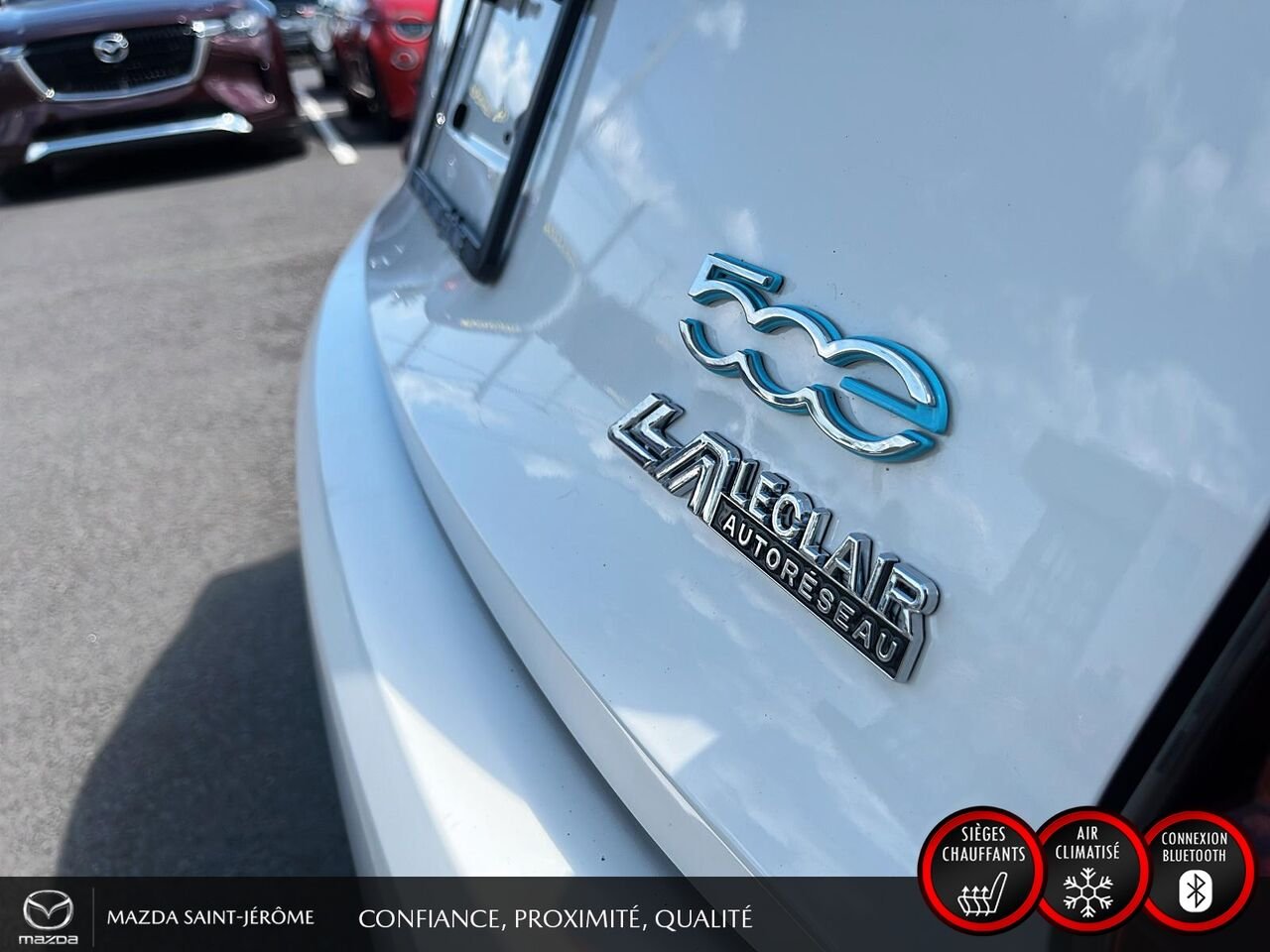 2024 FIAT 500e Édition (RED) | 100 % ÉLECTRIQUE | NAVIGATION | CAMÉRA DE RECUL | CARFAX VIERGE White Saint-Jérôme - photo #8