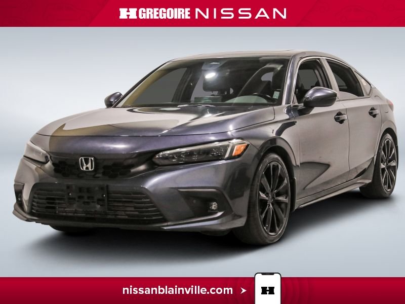Honda Civic Sport Touring AUTO A/C CUIR TOIT NAV CAM RECUL BLE 2022 Gris
