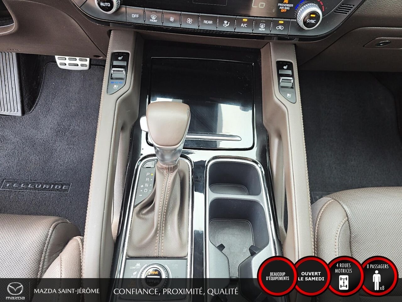 Kia Telluride SX | CUIR BRUN | 8 PASSAGERS | TOIT OUVRANT | 2022 Noir Saint-Jérôme - photo #18