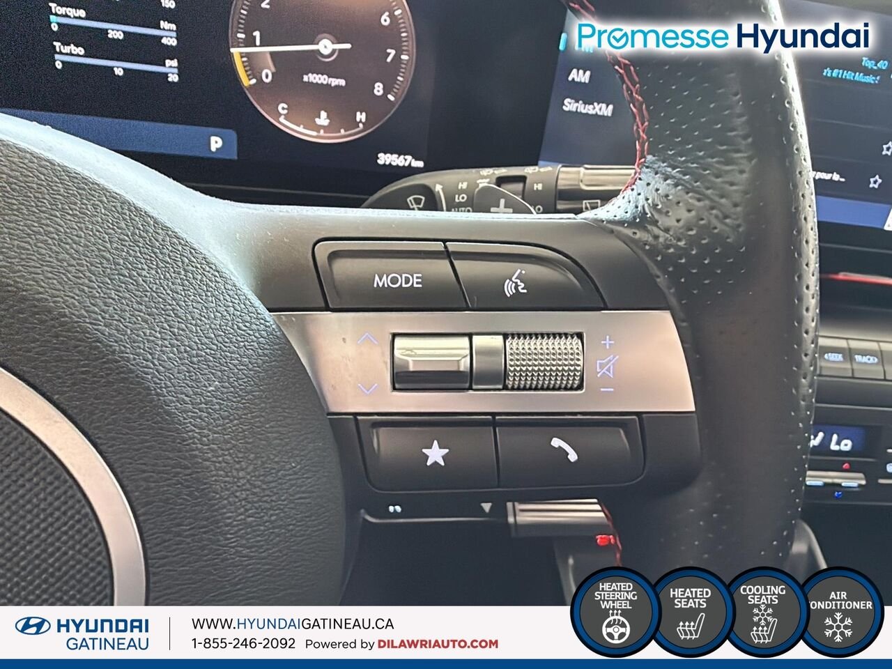 Hyundai Kona 1.6T N Line Ultimate TI 2025 Gris Ottawa & Gatineau - photo #12