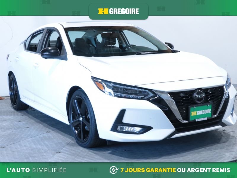 Nissan Sentra SR AUTO A/C CUIR TOIT GR ELECT MAGS CAM RECUL BLUE 2021 Blanc
