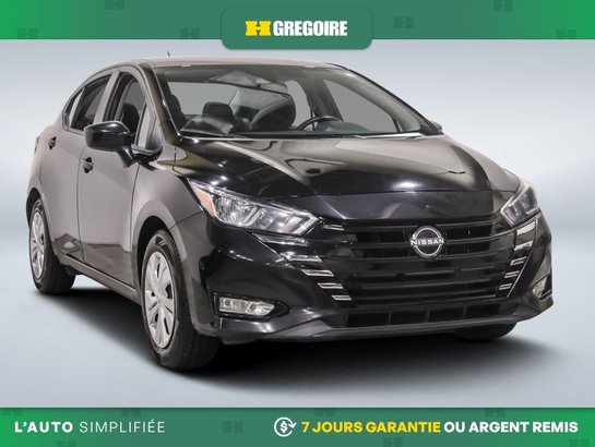 2023 Nissan Versa S AUTO A/C GR ELECT CAM RECUL BLEUTOOTH Black