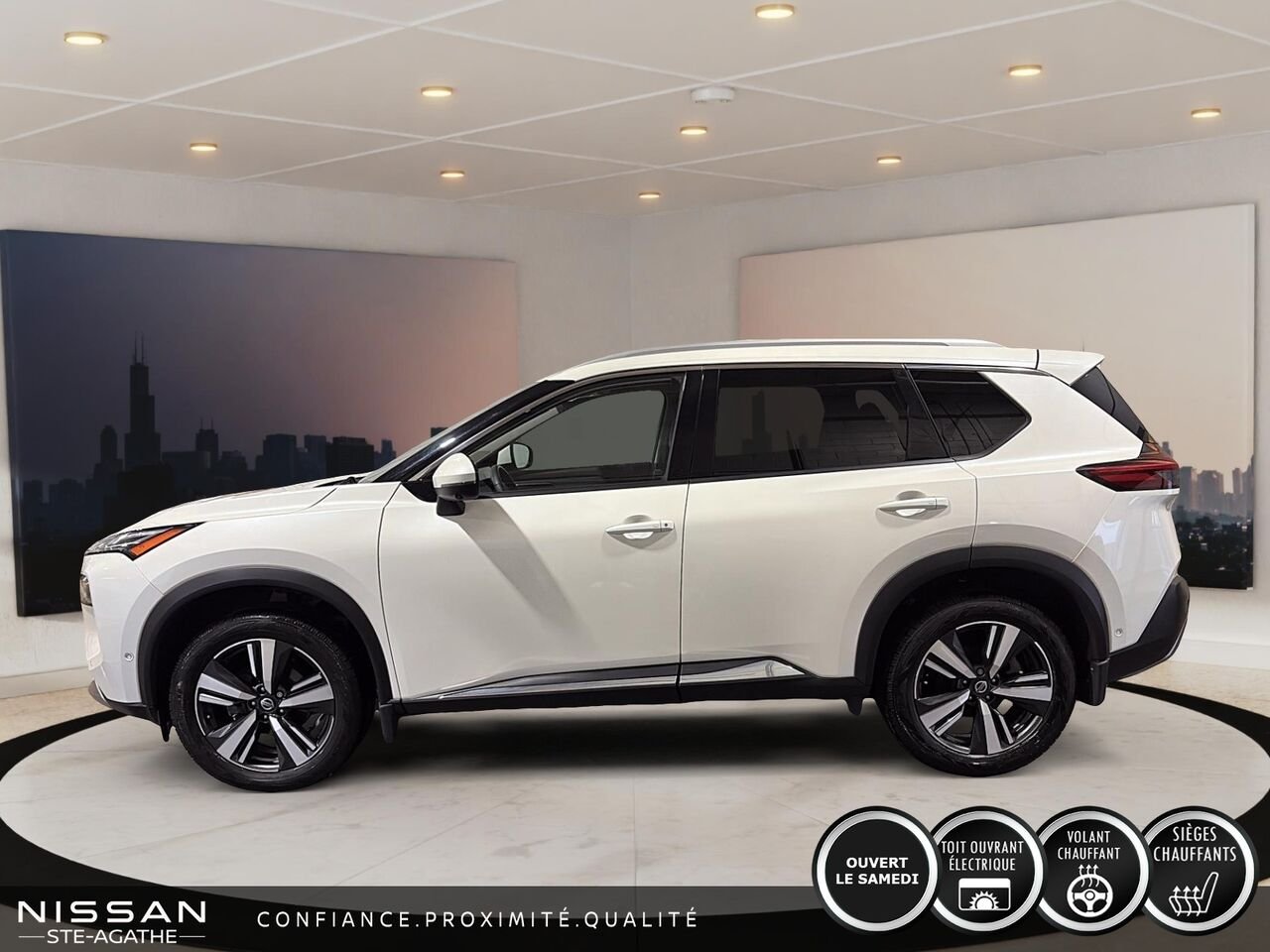 2021 Nissan Rogue TRACTION INTÉGRALE | TOIT OUVRANT PANORAMIQUE | CUIR | BOSE | UN SEUL PROPRIÉTAIRE White Saint-Jérôme - photo #5