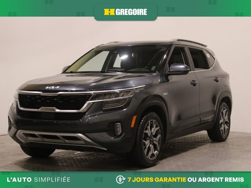 Kia Seltos 822489 | EX Premium AWD AUTO AC CUIR CUIR TOIT NAV CAM RECU 2023 Gris Laval - photo #2