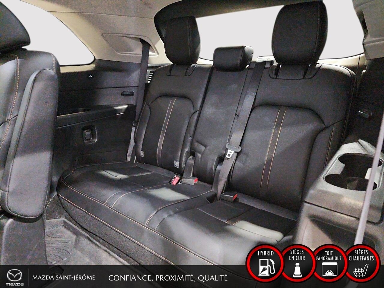2024 Mazda CX-90 hybride rechargeable GS-L | 1 PROPRIÉTAIRE | HYBRIDE RECHARGEABLE | CUIR | TOIT OUVRANT | AWD White Saint-Jérôme - photo #21